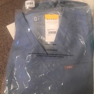 FIGS Catarina Scrubs & Livingston Pants in Denim